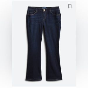 Democracy Kathryn Ab Solution Itty Bitty Bootcut Jean, Indigo, 18W, 32” inseam